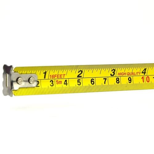 英寸厘米双行钢卷尺公制榕申2m5米3米拉伸尺测量工具拉尺包邮黄色